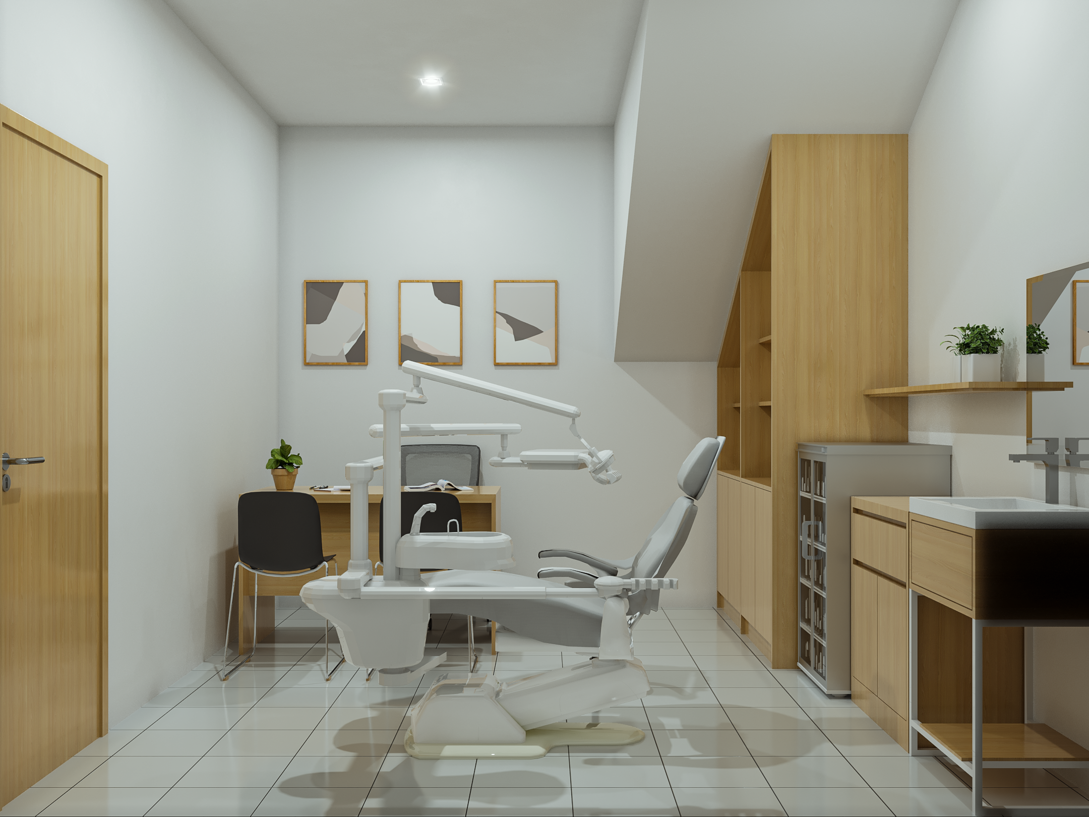interior klinik modern minimalis