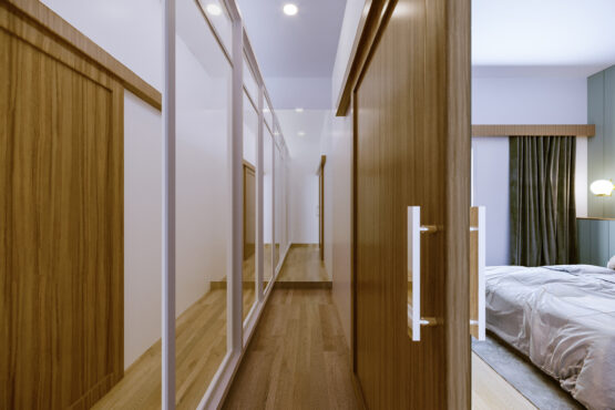 interior kamar tidur modern scandinavian tangerang