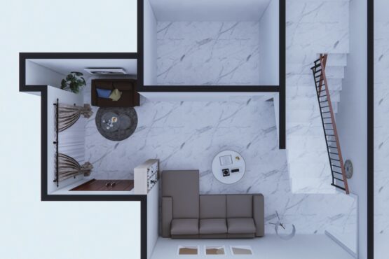 ruang tamu ruang keluarga modern minimalis bogor