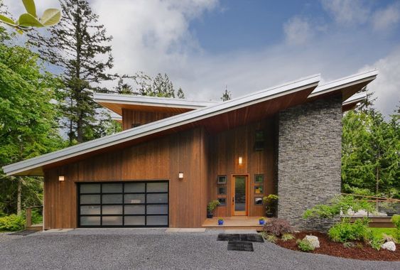 rumah dengan model atap skillion
