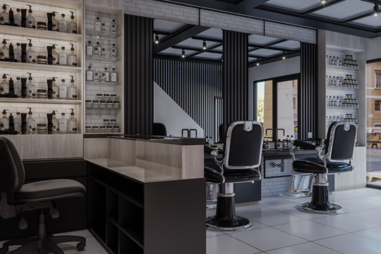 barbershop modern industrial