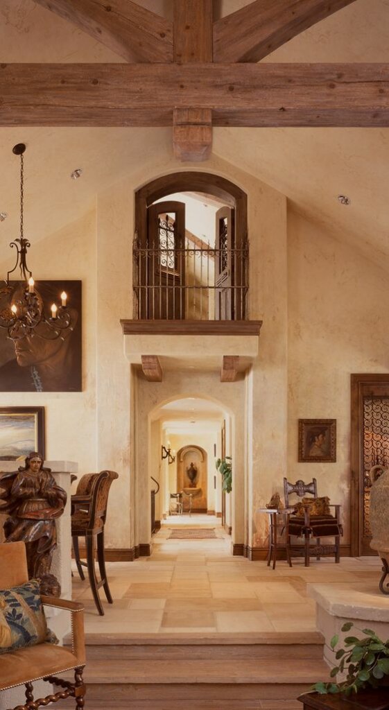 desain interior rumah gaya tuscan