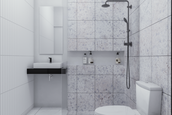 kamar mandi bergaya modern minimalis