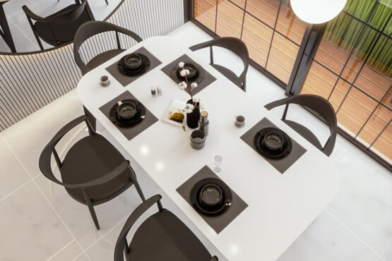 ruang makan minimalis kontemporer