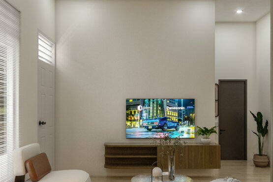 model credenza TV untuk ruang keluarga