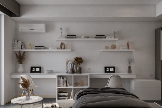 desain working space untuk apartemen