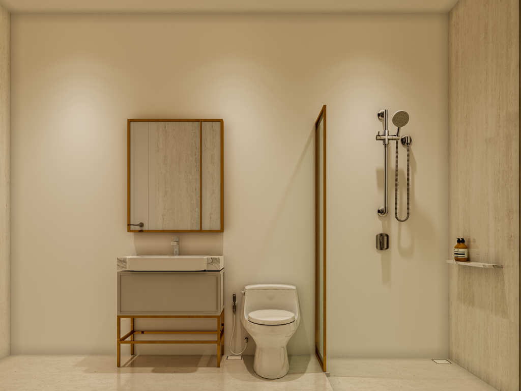 desain modern klasik kamar mandi