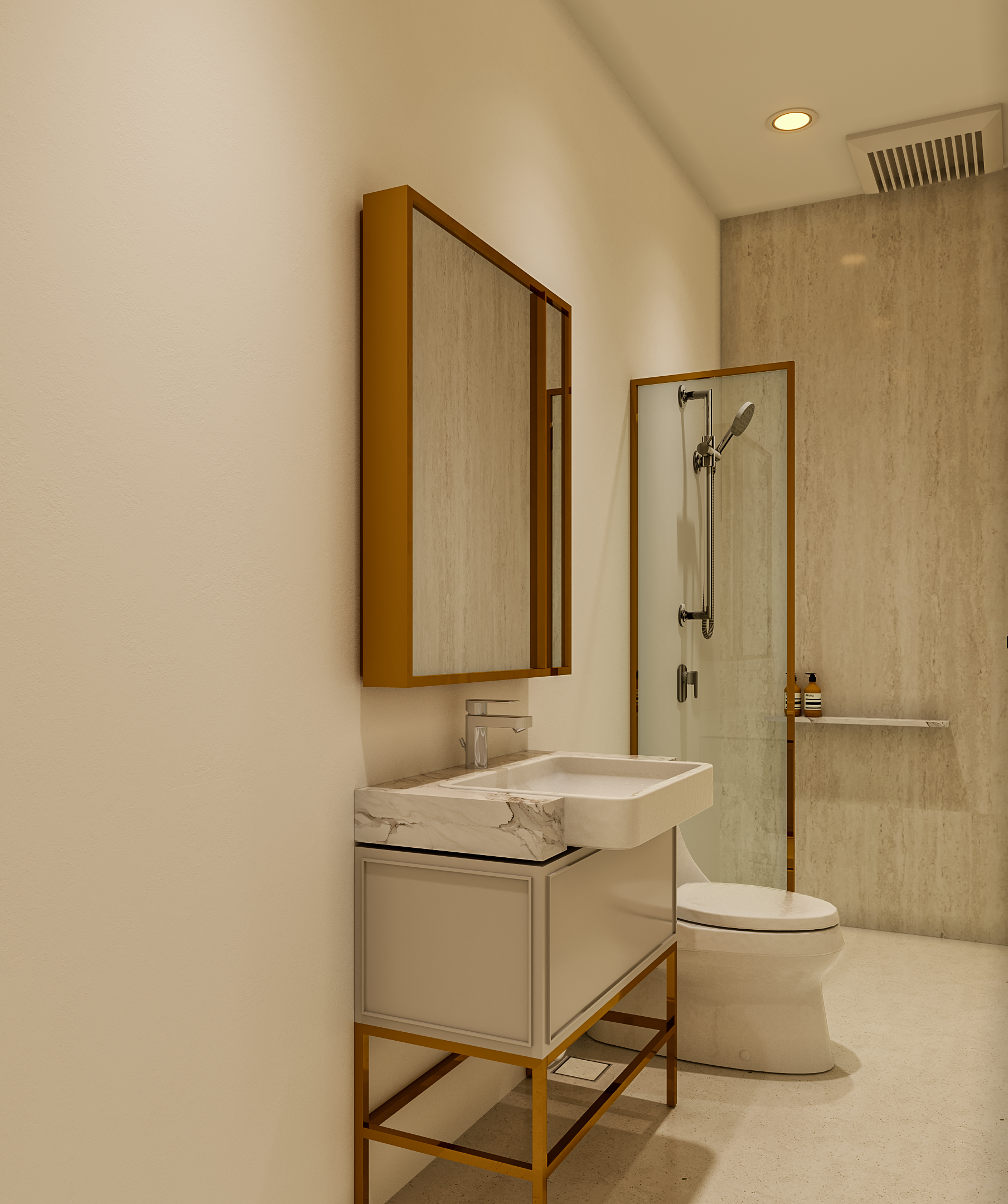 desain lavatory modern klasik