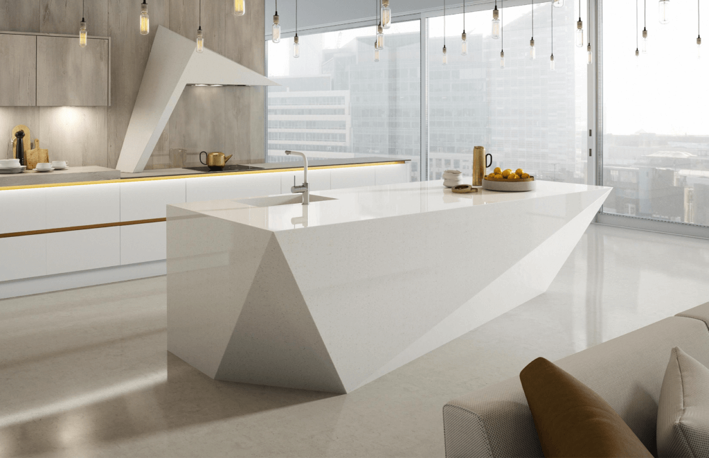 desain dan layout dapur gaya futuristik