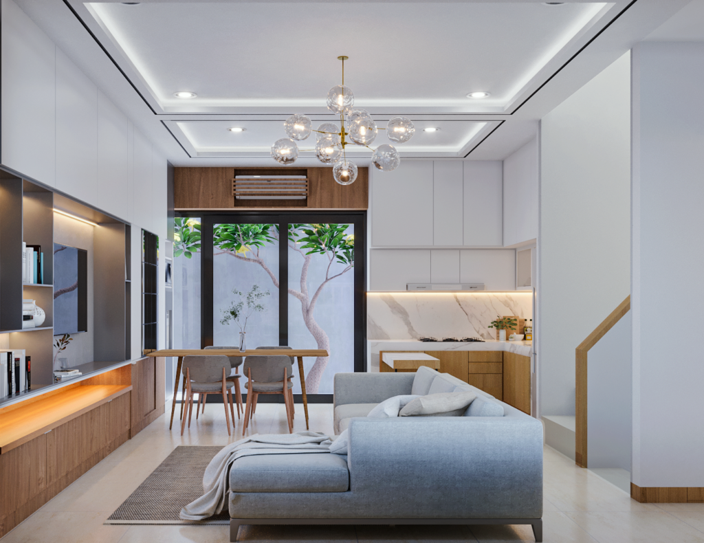 desain ruang tamu modern minimalis