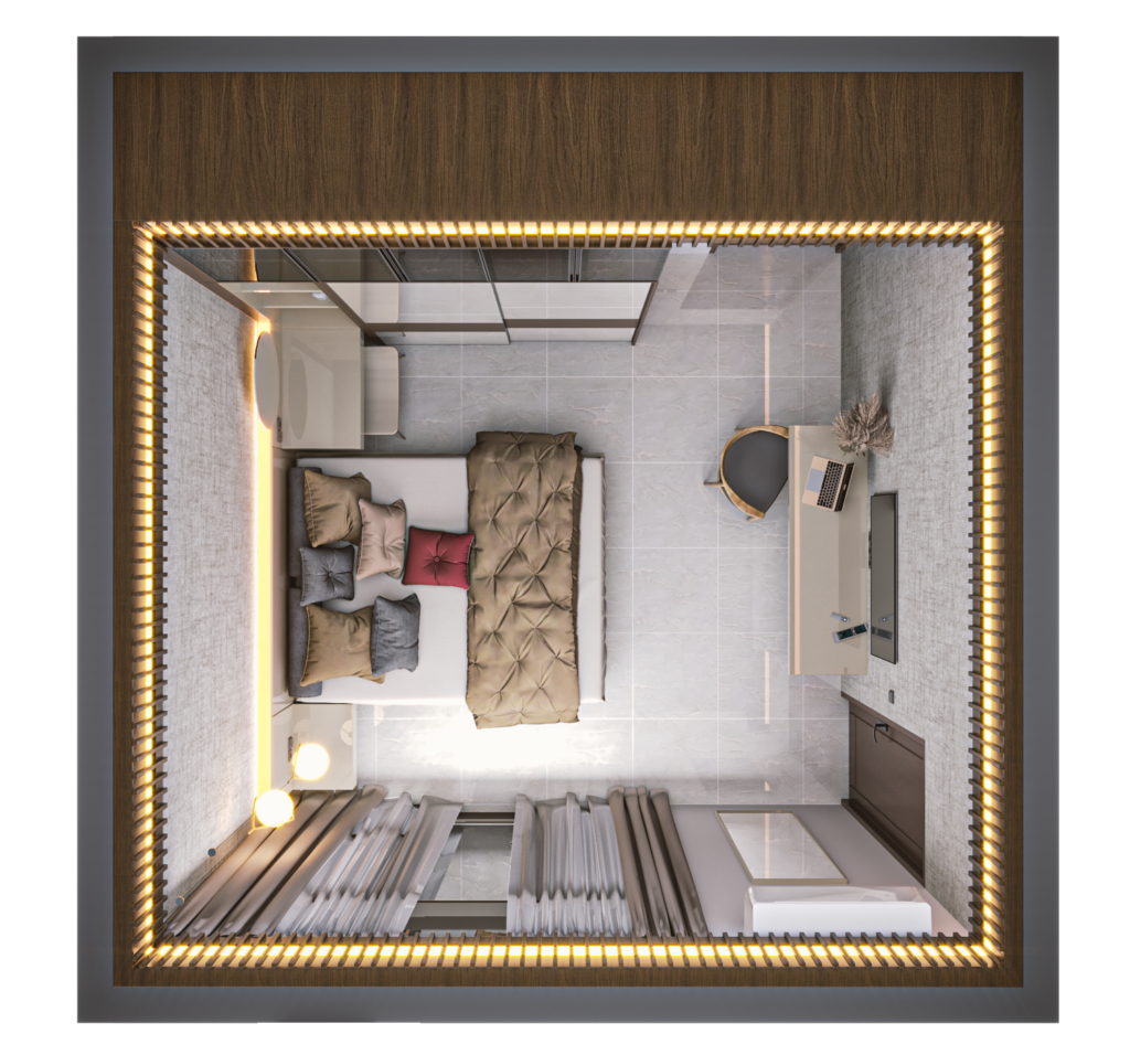 Desain layout kamar tidur