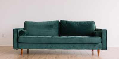Ilustrasi kain beludru sofa