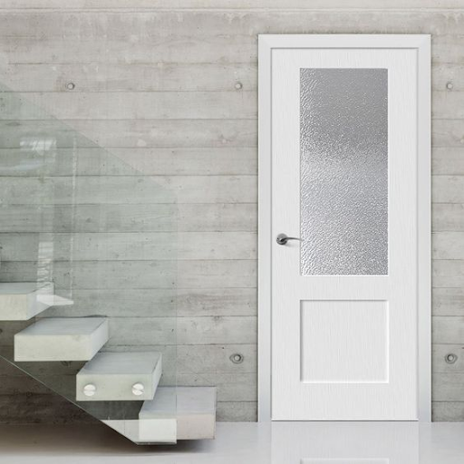 Pintu Alumunium Dengan Desain Geometris