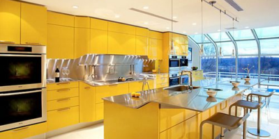 desain dapur kuning