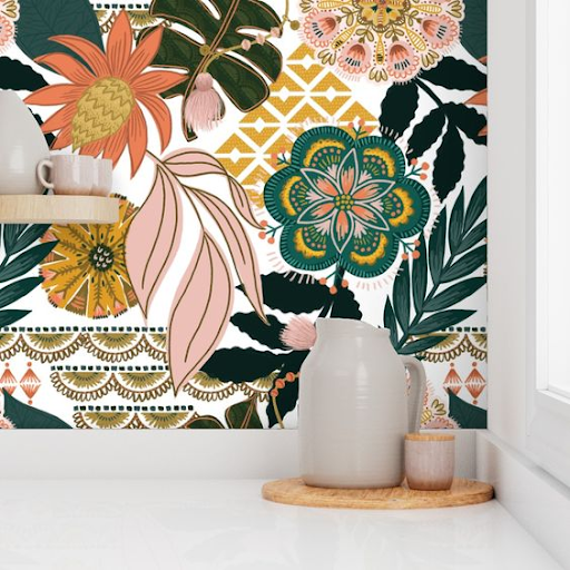Wallpaper Dinding Bunga