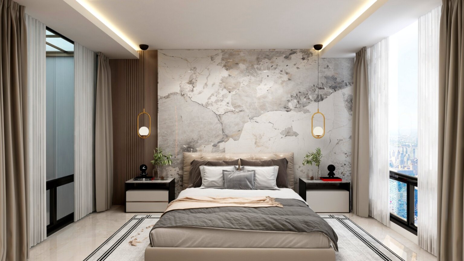 Kamar Tidur Gaya Modern Kontemporer