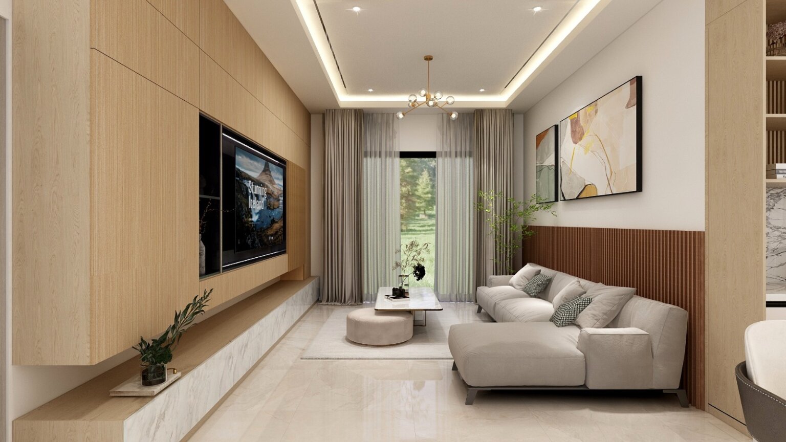 Ruang Keluarga Gaya Modern