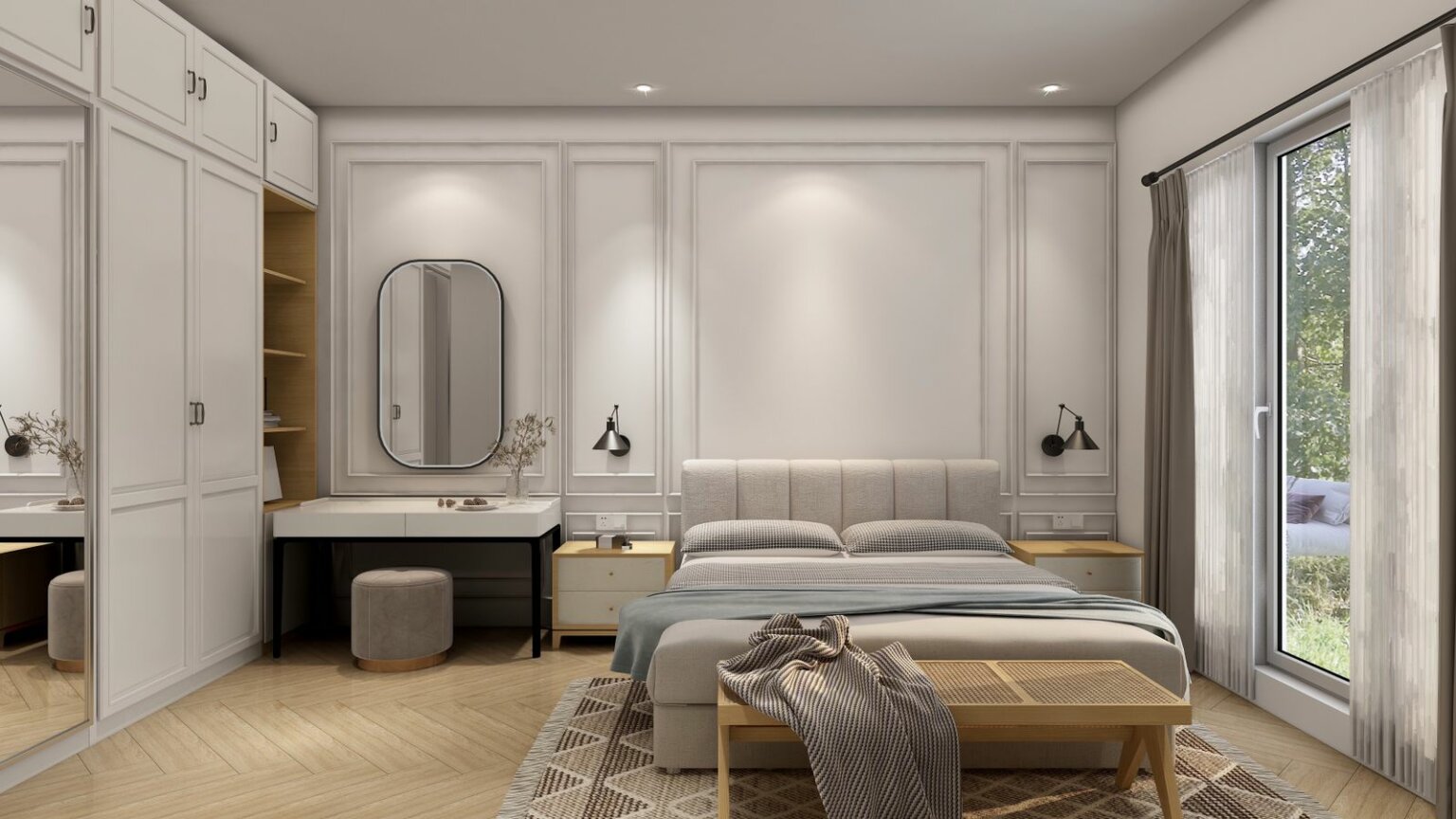 Kamar Tidur Gaya Modern Classic