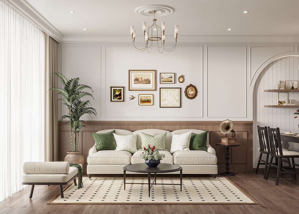 Desain Ruang Tamu Mid Century - Sinar Mas Land